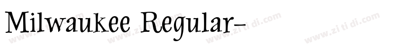 Milwaukee Regular字体转换